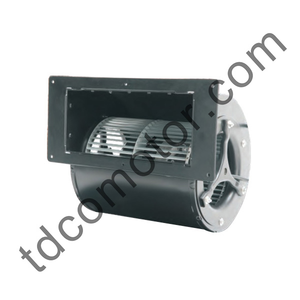 Dopredu zakrivený radiálny ventilátor s priemerom 146 mm, s výkonom