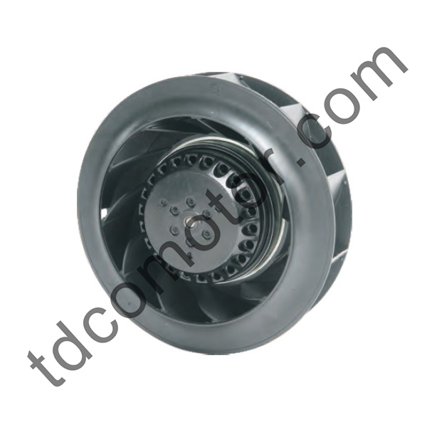 180 mm striedavo dozadu zahnutý radiálny ventilátor