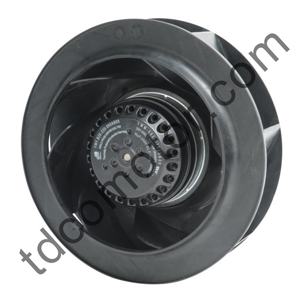 220 mm striedavo dozadu zahnutý radiálny ventilátor